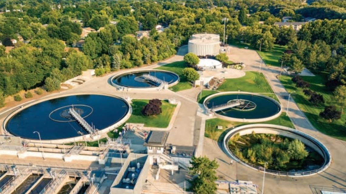 The city of Boise’s wastewater treatment facility on Lander Street.
