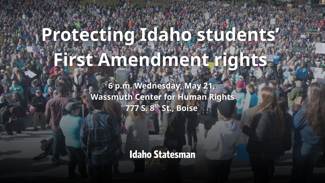 Join is for this discussion at 6 p.m. May 21 at the Wassmuth Center for Human Rights.