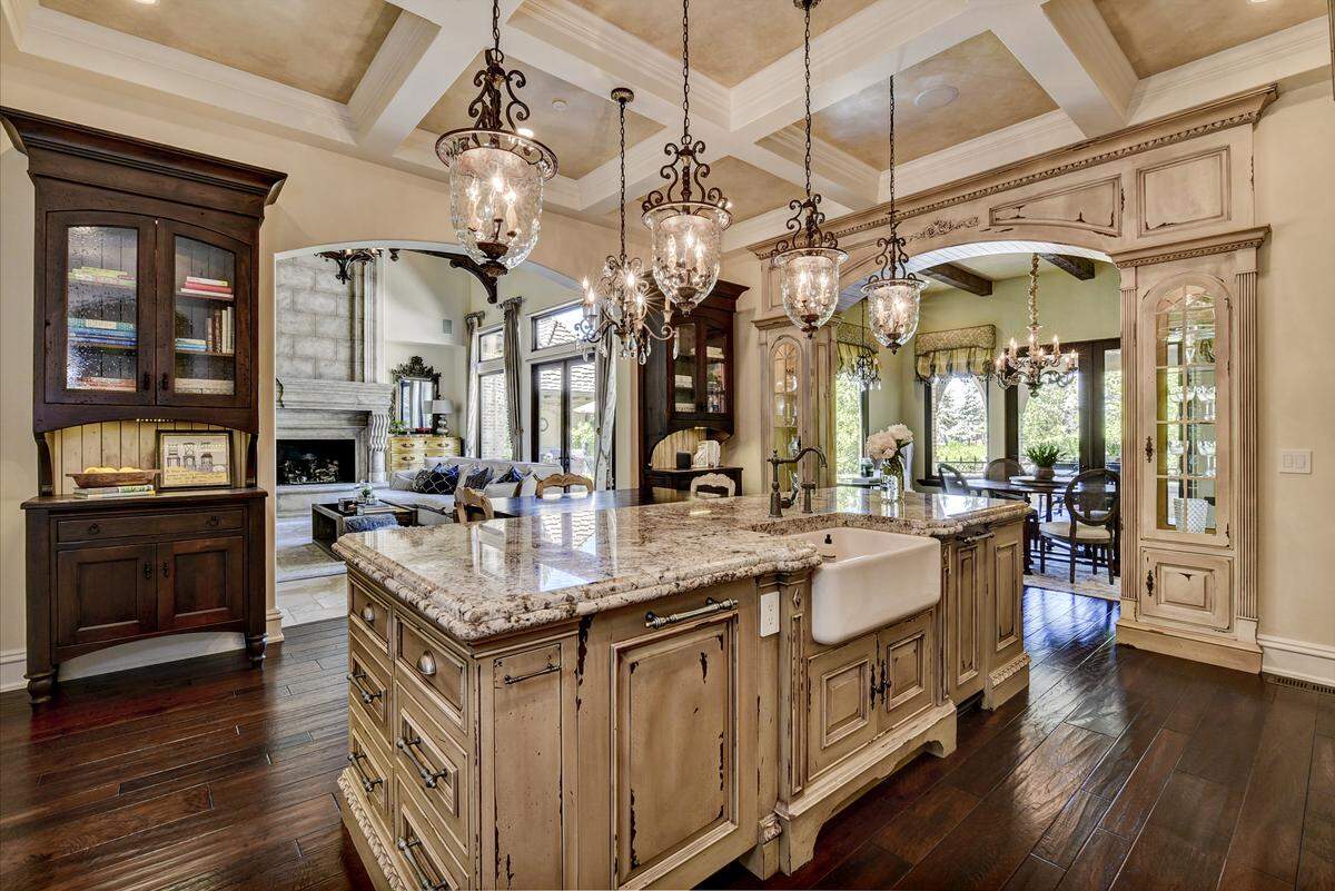 The kitchen of the home at 1128 W. Shearwater Lane in Eagle features plenty of space for preparation of meals.