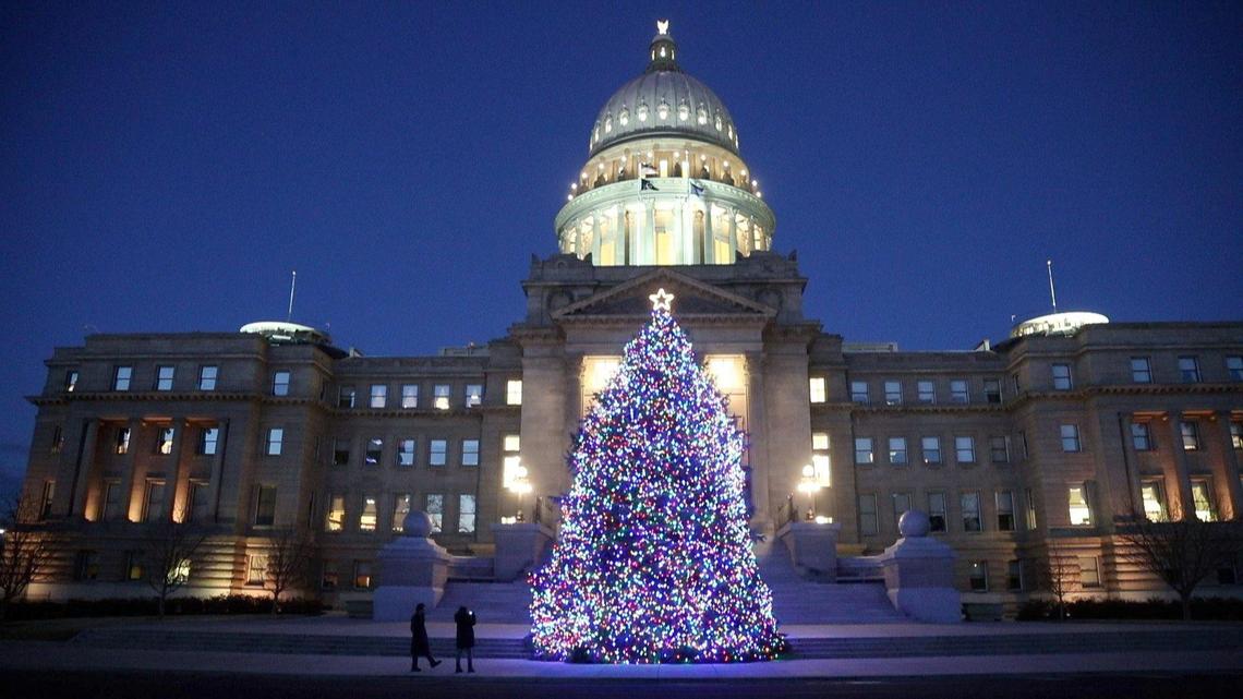 There was no official ceremony this year, but the Capitol Christmas tree is lit and ready for the holidays. The state is seeking potential donors of trees next year and beyond.