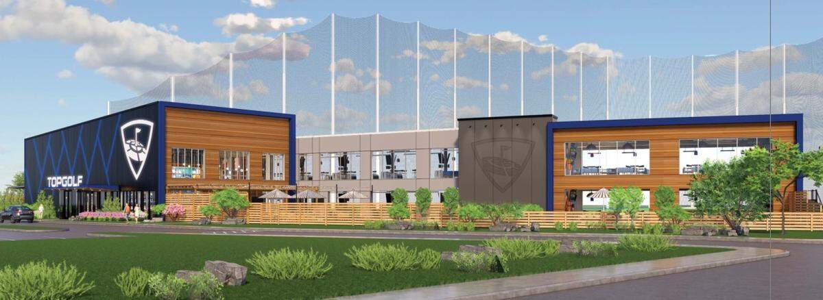The new Topgolf complex in Meridian is anticipated to open at the end of 2022.