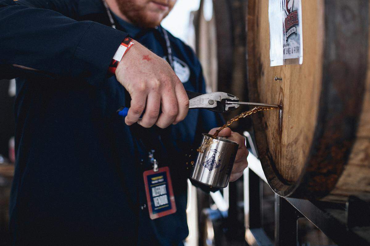 The nail pull, where aged beer is drained directly from the barrel, is back at Alefort this year. But Alefort will have a totally new layout.