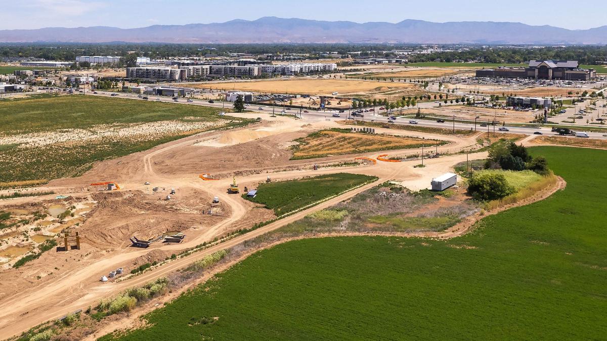 The Meridian City Council will hear several housing developments over the next two months, including one planned on land surrounding Ten Mile Road, pictured here. The five residential projects coming before the council next could add 1,300 homes to the city.