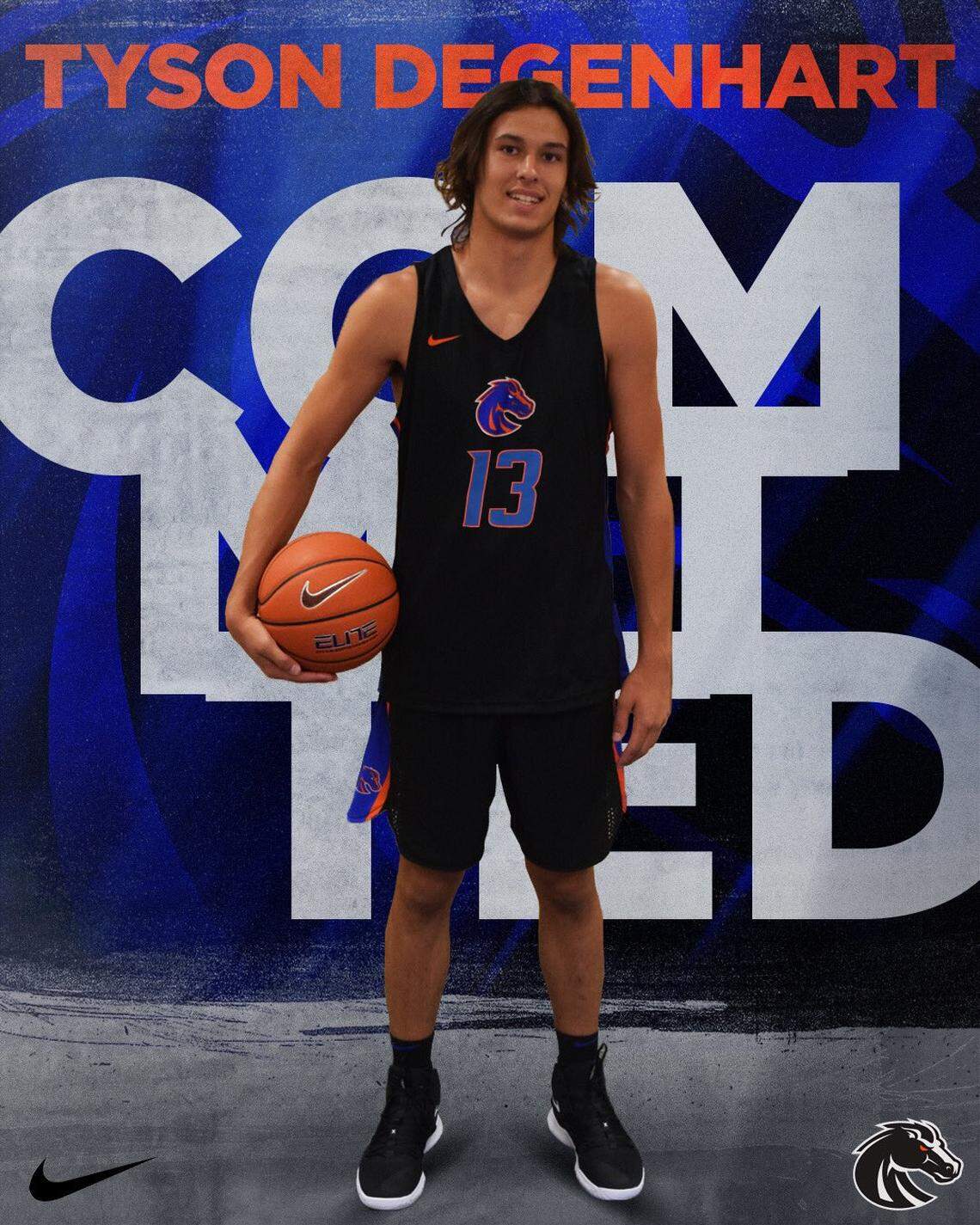 Tyson Degenhart as a junior at Mt. Spokae High School in Washington.