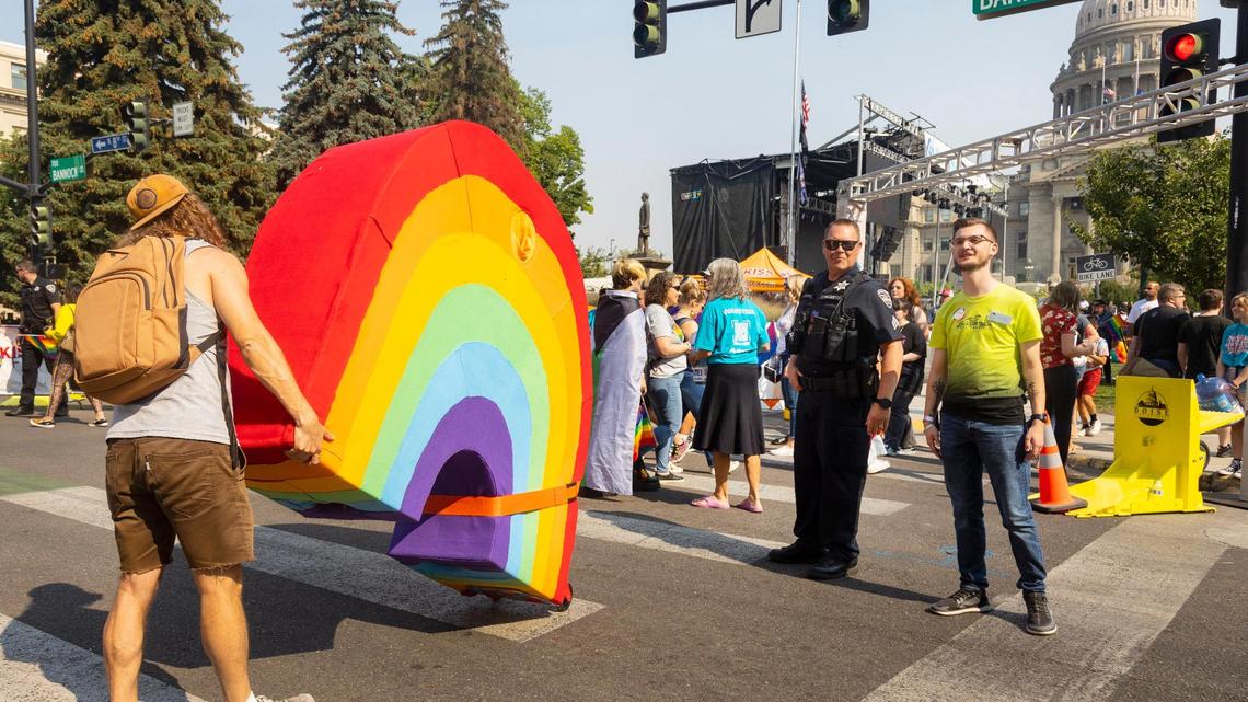 The Boise Pride Festival takes place at Andrus Park near the Idaho Capitol.