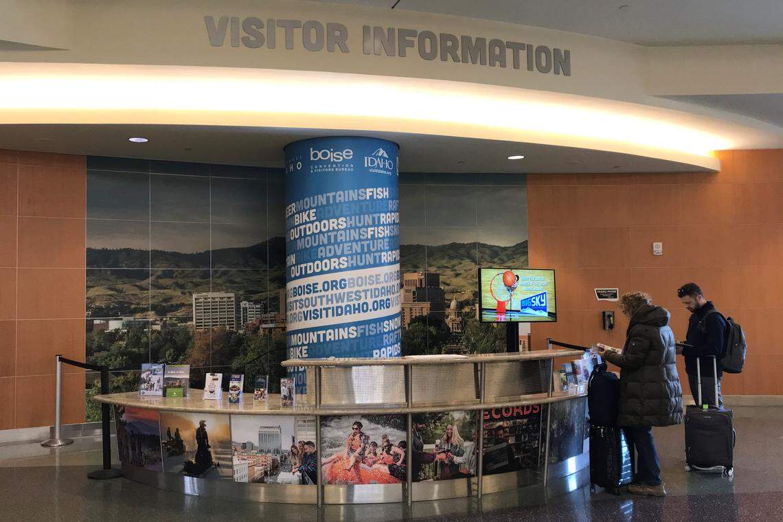 A new welcome center with information and part-time staffing opened this month at the Boise Airport.