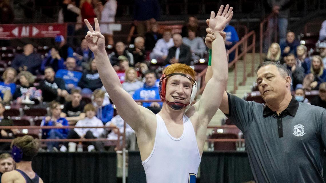 Meridian’s Cade White helped lead Meridian to its first state wrestling title in 33 years. White won his second title with a 6-2 decision over Rocky Mountain’s Tyler Jones in the 5A 138-pound finals Friday at the Ford Idaho Center in Nampa.