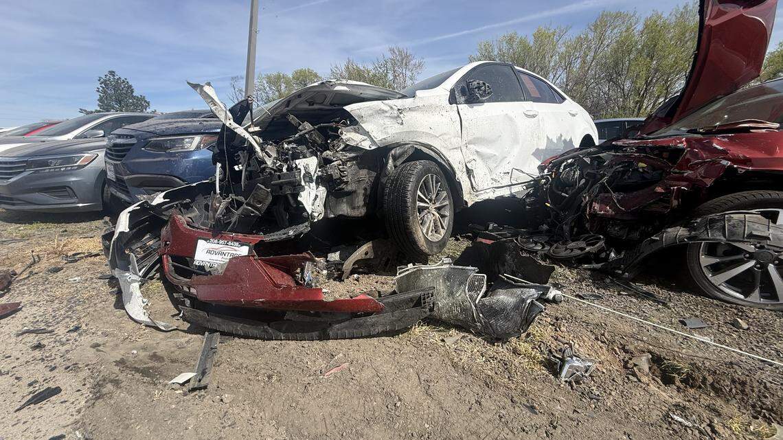 ‘Big, big hit:’ Driver damages 7 vehicles at Garden City auto dealership