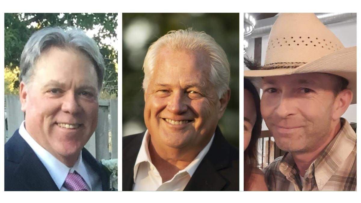Candidates from left are Timothy O’Meara, Mark Christiansen and Ray Waltemate.