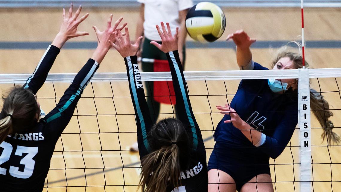 Skyview junior Eden Bower, right, was elected the 5A Southern Idaho Conference Player of the Year by the league's coaches. 