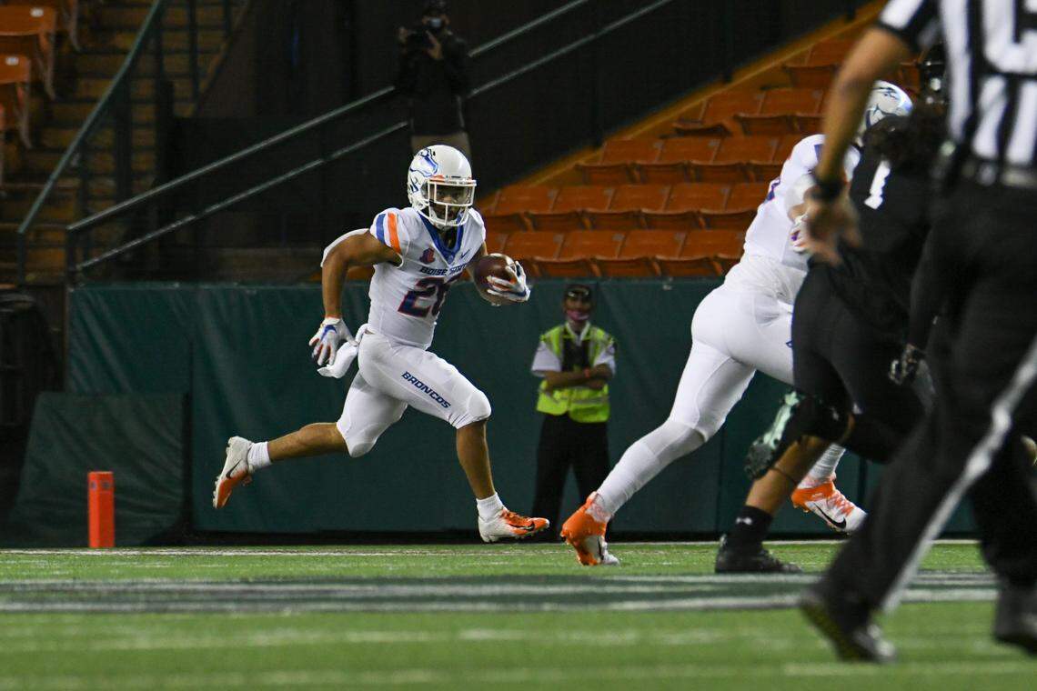 Boise State senior Avery Williams is one of just two players in the country with two kickoff returns for touchdowns this season.