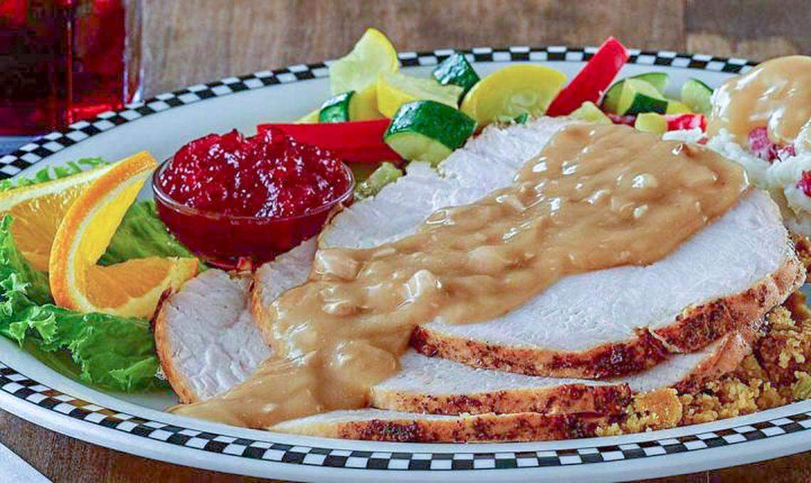 The Roasted Turkey Family Meal at Black Bear Diner feeds three to four diners for $34.99.