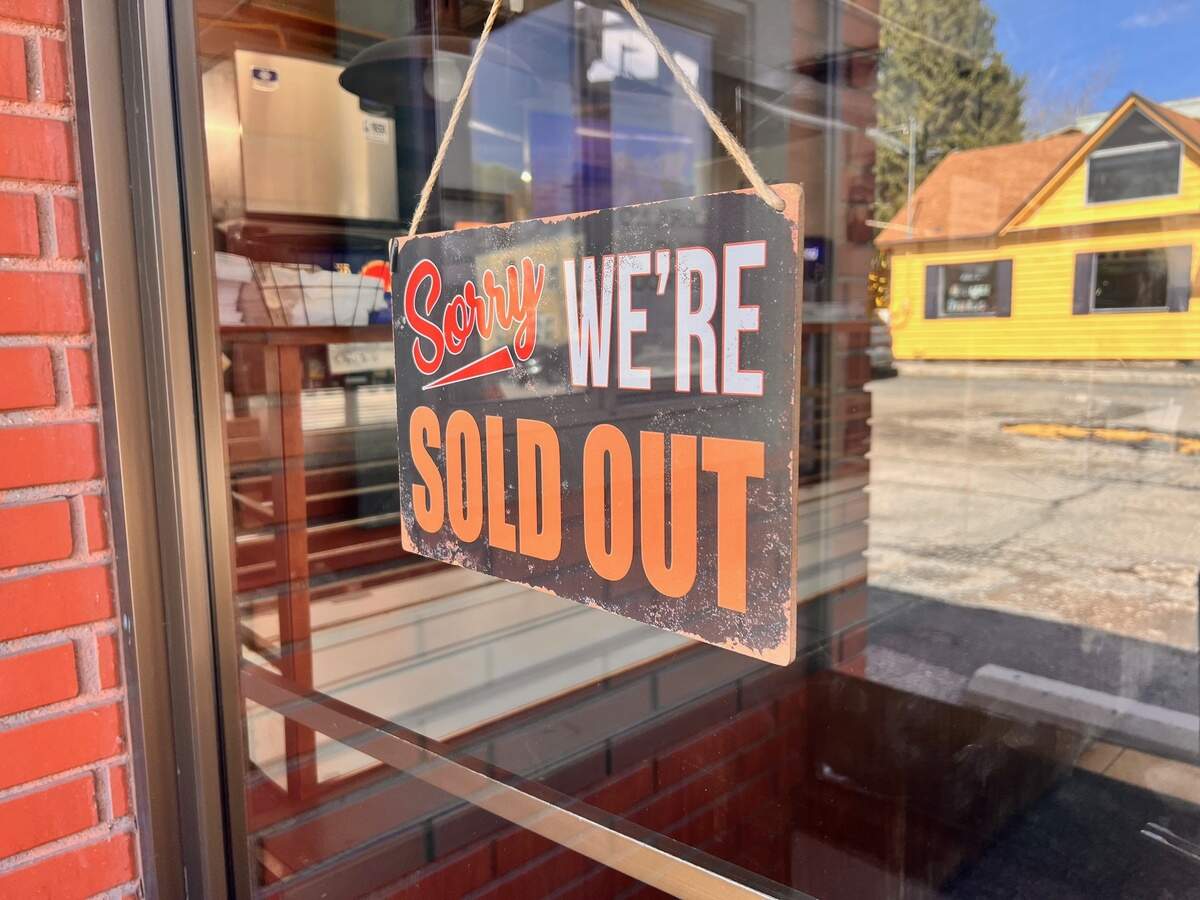 Sometimes, DK Donuts sells out of doughnuts early.