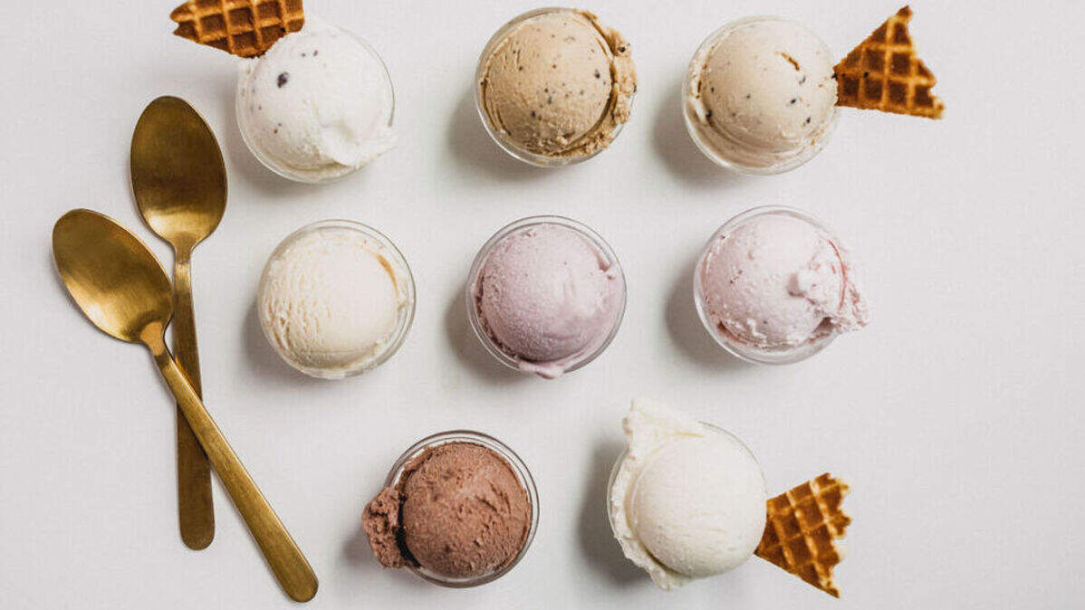 Negranti Creamer’s sheep’s milk ice cream comes in a variety of flavors.
