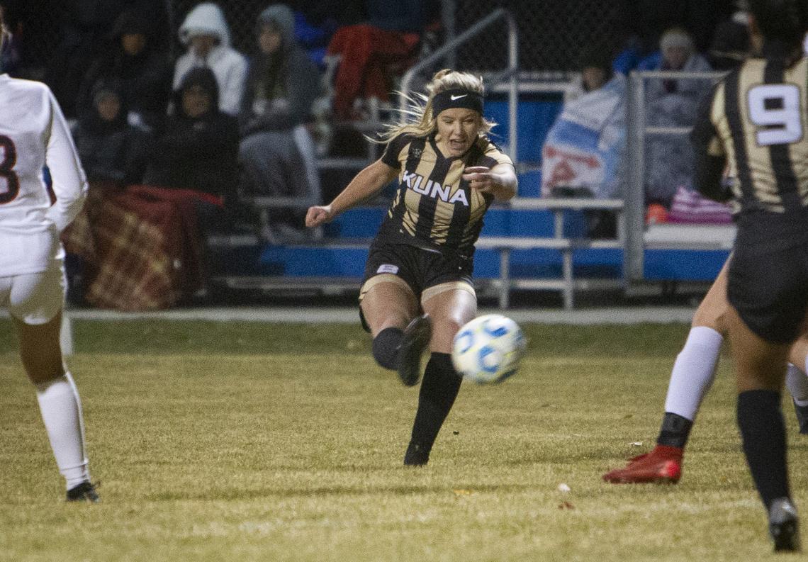 Kuna’s Alexis Haws was voted to the first team of the 4A SIC all-conference team.