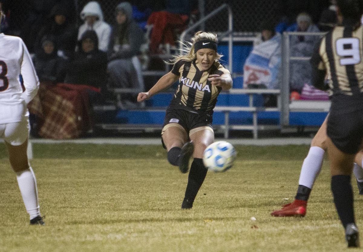 Kuna’s Alexis Haws was voted to the first team of the 4A SIC all-conference team.