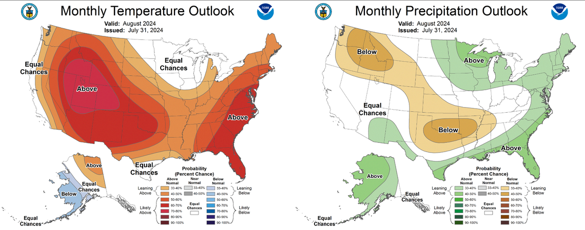 It’s likely to be much hotter and drier than usual in Idaho this August, aiding to worse wildfire conditions.