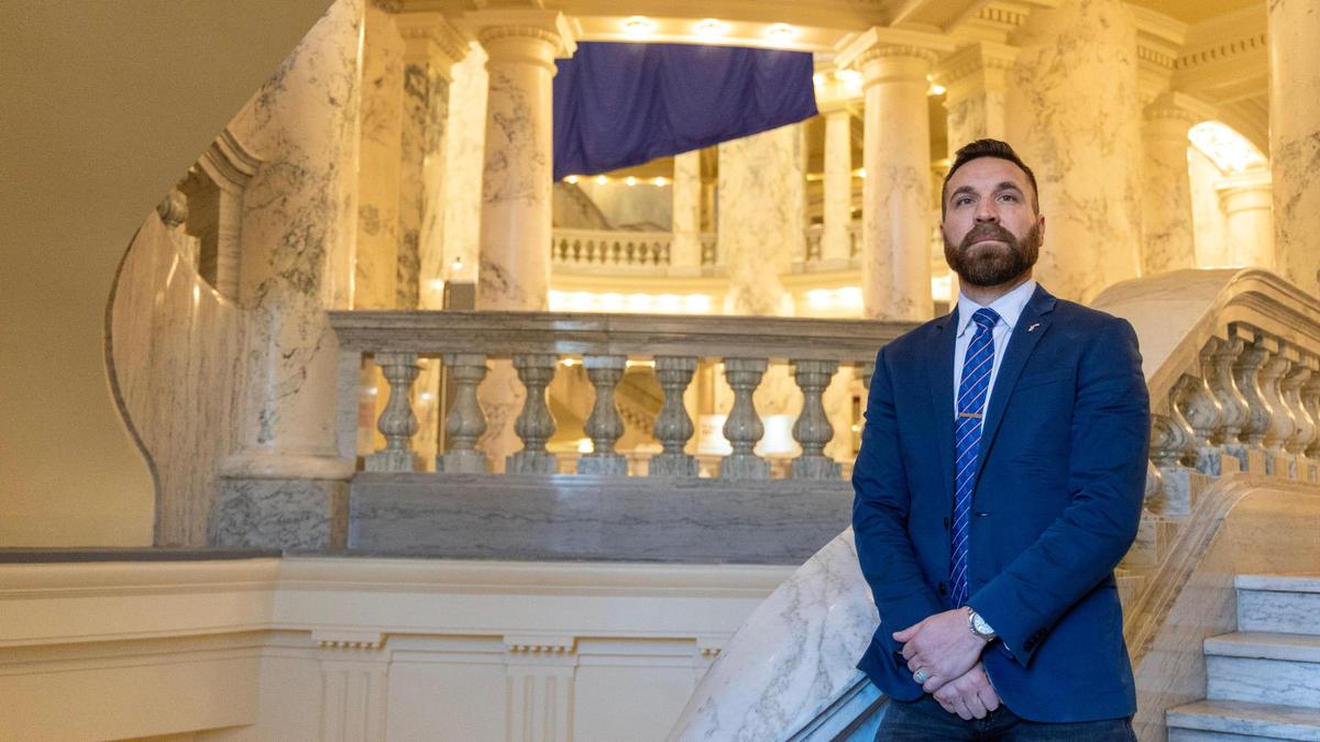 Rep. Jordan Redman, R-Coeur d’Alene, seen here in 2025, is sponsoring a bill to limit how cities and counties can regulate short-term rentals. 