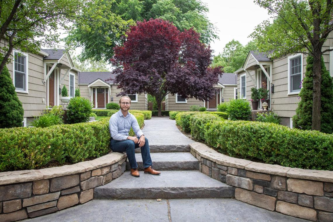 “There are some loveable buildings ... that we could never build today because they’re illegal,” said Patrick Spoutz. “But they’re very nice.” (He calls them “lovingly non-conforming.”) These bungalows near 10th and Resseguie streets couldn’t be built under current zoning codes because there isn’t parking. If the city zoning ordinances are going to be reformed, “You can do nice things,” Spoutz said.