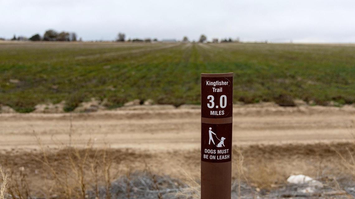 Some farmland adjacent to the Kingfisher Trail at the Deer Flat National Wildlife Refuge in Nampa could be developed into homes and businesses.
