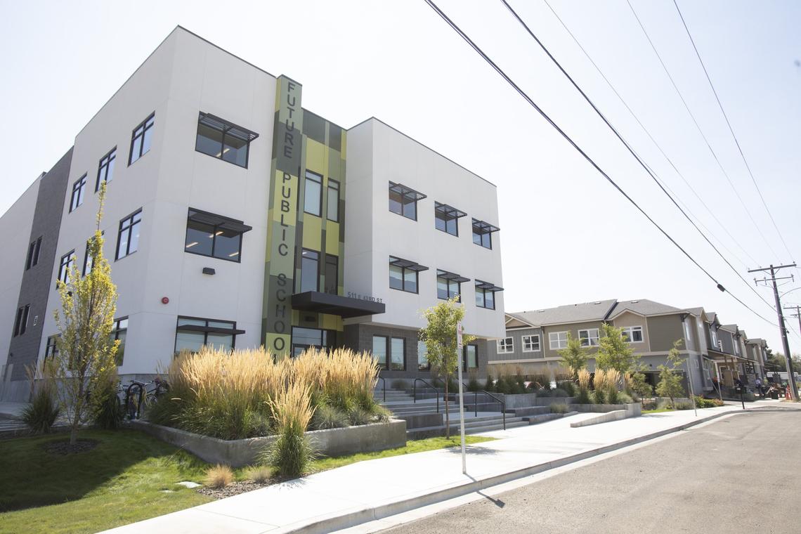 Future Public School, in the new Parkway Station neighborhood in Garden City, offers a STEM-focused curriculum. Developer Bill Tuax has built a neighborhood from scratch, between East 42nd and 43rd streets, and North Adams Street and the Boise River in Garden City.