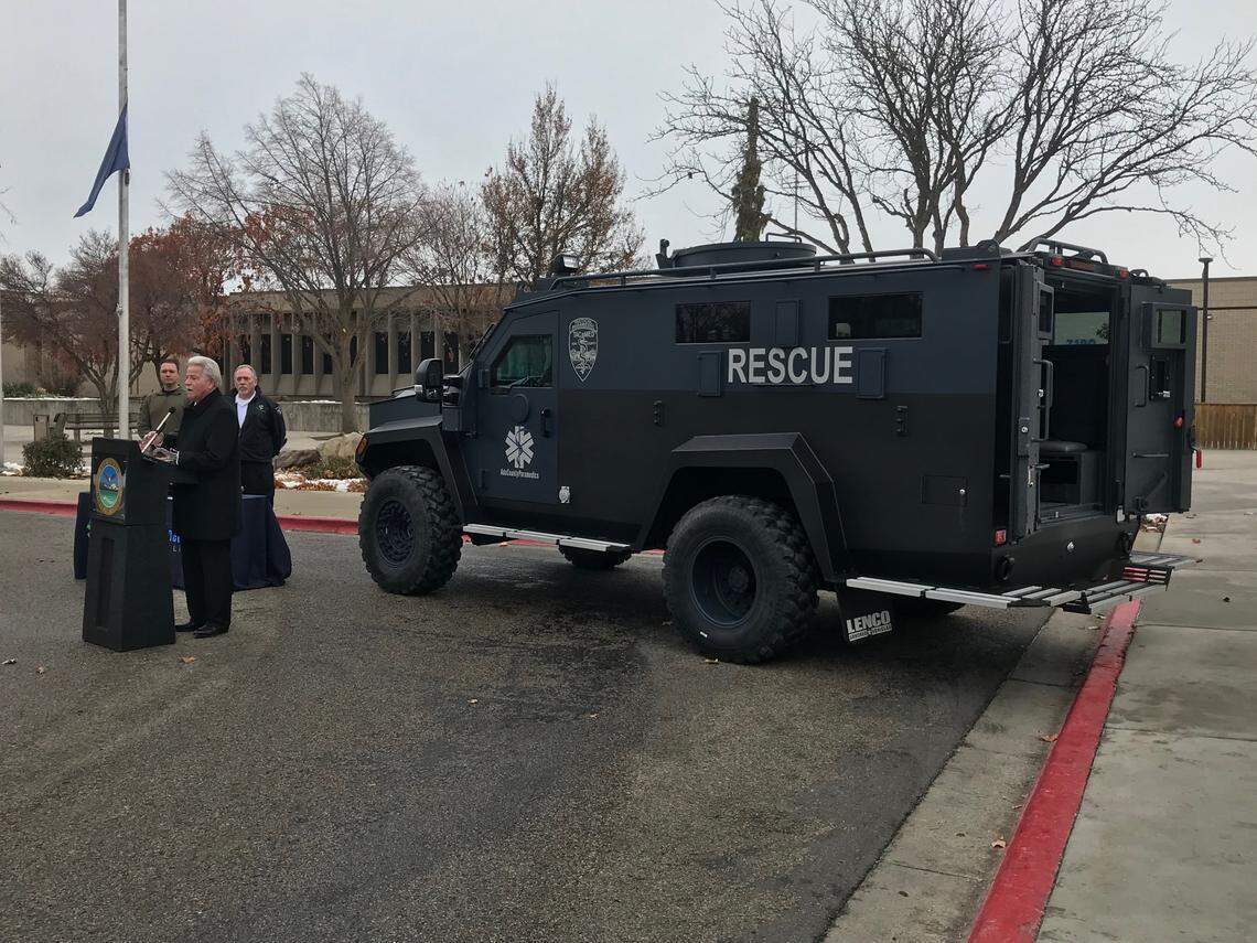 Ada County bought the MedCat armored ambulance with a grant it receives most years from the Department of Homeland Security.