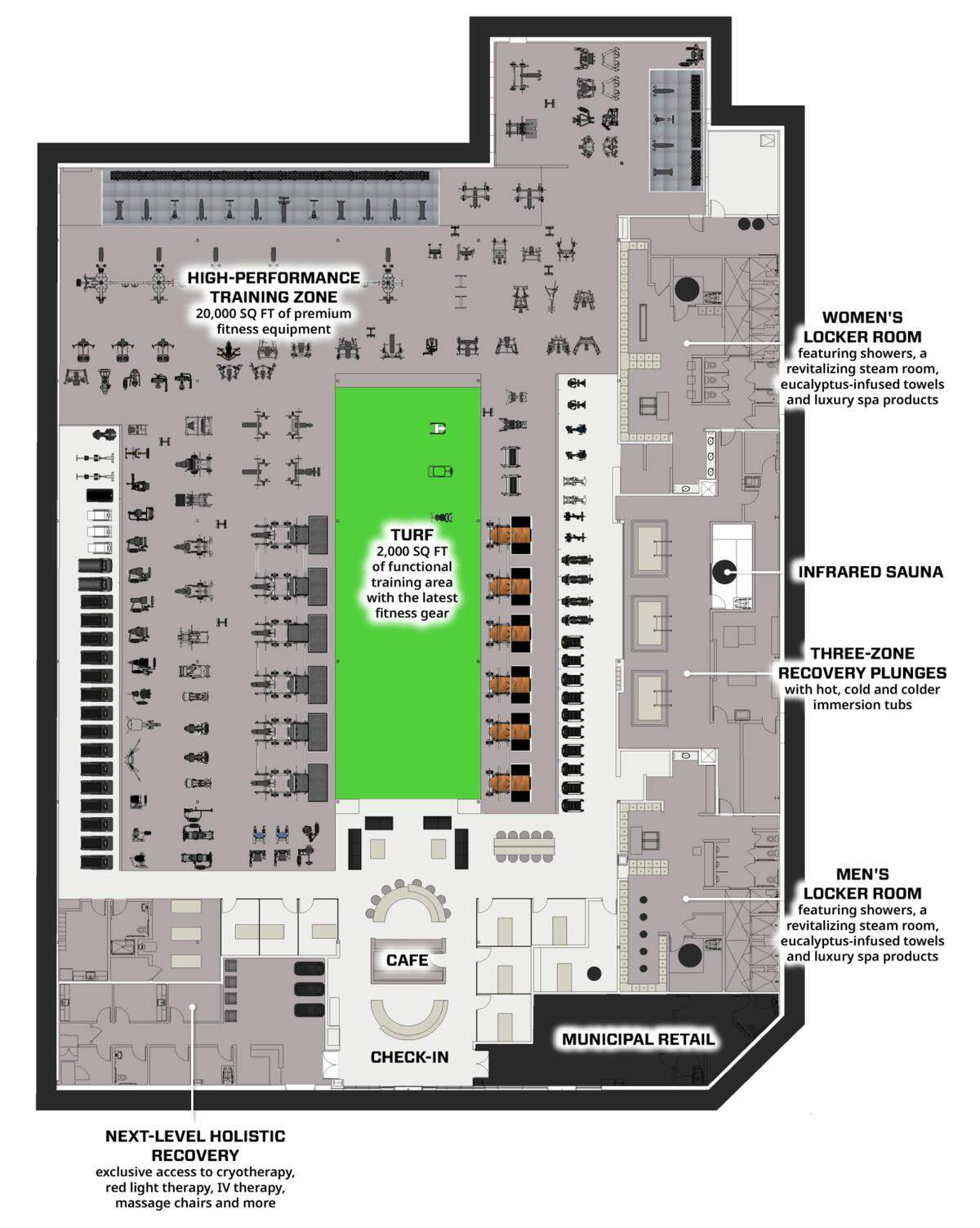 A floor plan. The first Municipal is set to break ground in the Summerlin area of Las Vegas in the next few weeks.