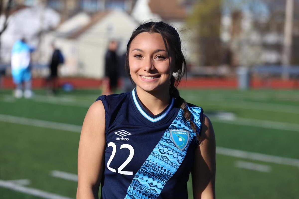 Boise High sophomore Marisol Stosich poses for a photo while playing last week with the Guatemalan women’s senior national soccer team in New Jersey. The 16-year-old made her international debut April 9, coming off the bench against Colombia.