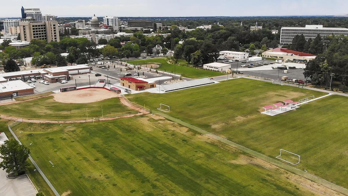 The Fort Boise athletic complex opened in the fall of 2018 with a junior varsity football field and two soccer fields. But the lack of parking at the venue hurts the possibility of a varsity football stadium.