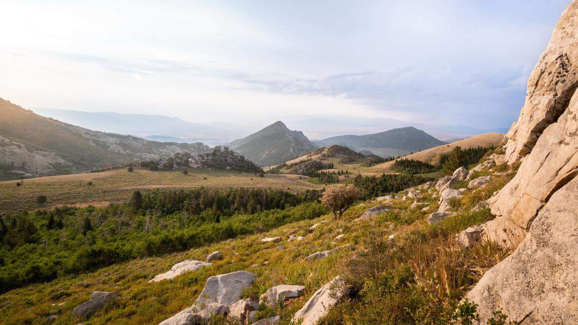 A summer sunrise overlooking Graham Canyon, which is adjacent to the boundary of City of Rocks National Reserve. The National Park Service announced it has acquired the property.