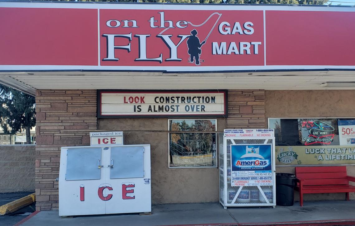 Owners of On the Fly Gas Mart had looked forward to business picking up following 11 months of slow sales while the south end of Collister Drive was moved farther west of the store. “We lost $100,000 in October and November isn’t looking any better so far,” co-owner Lisa Zehner told the Ada County Highway District Commission on Wednesday.