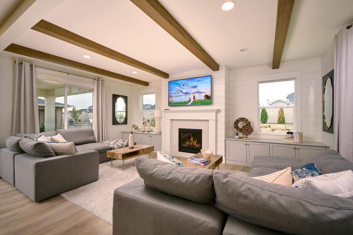 The Hensley home design is one of many offered at the Silver Star community by Toll Brothers, now open in Nampa.