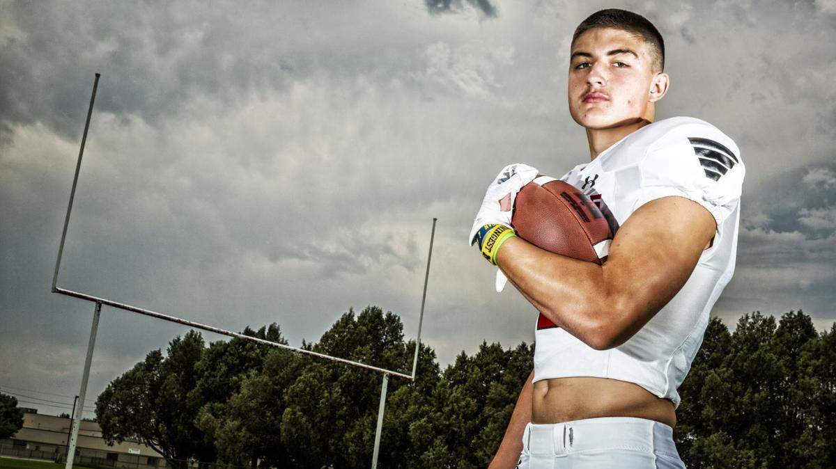 Gooding senior Colston Loveland, who has committed to play at Michigan, was named the Gatorade Idaho Football Player of the Year on Tuesday.