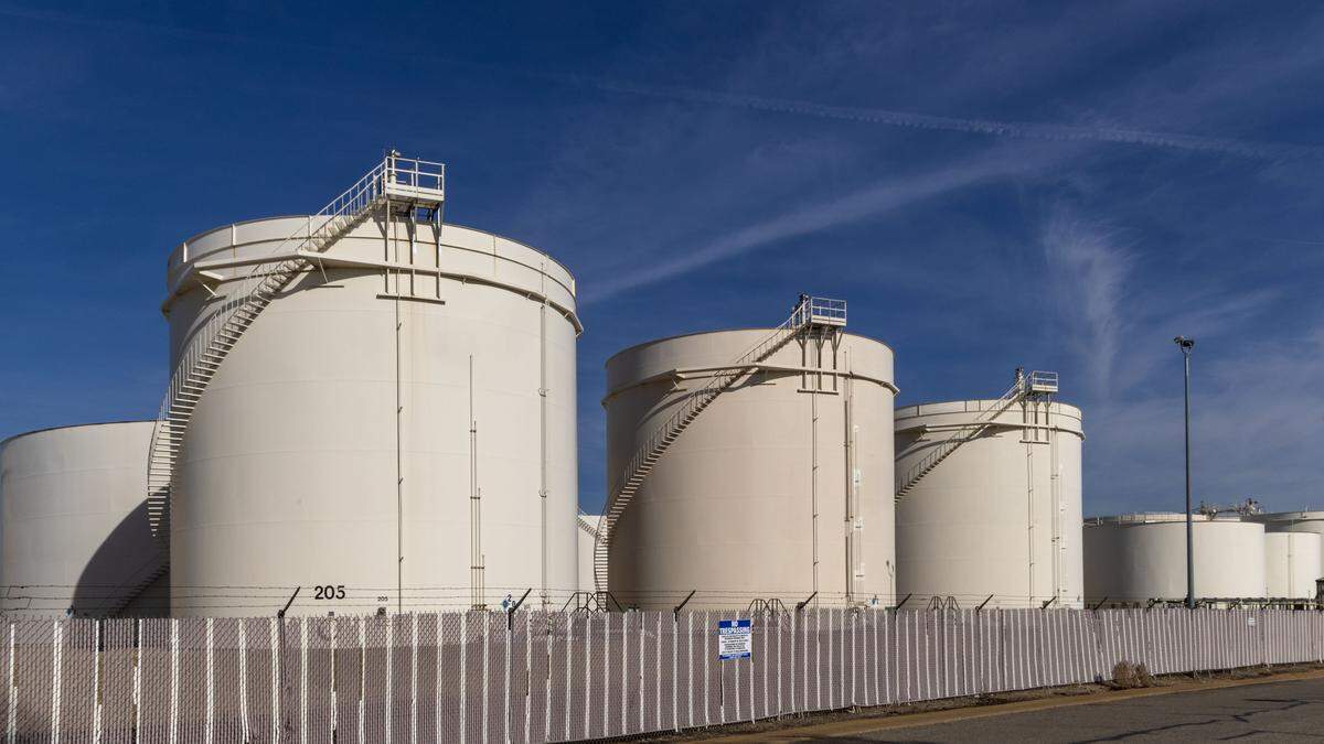 A tank farm in Boise stores gasoline delivered by pipeline from Utah refineries for distribution in the Treasure Valley. Tuesday, Feb. 3, 2026.