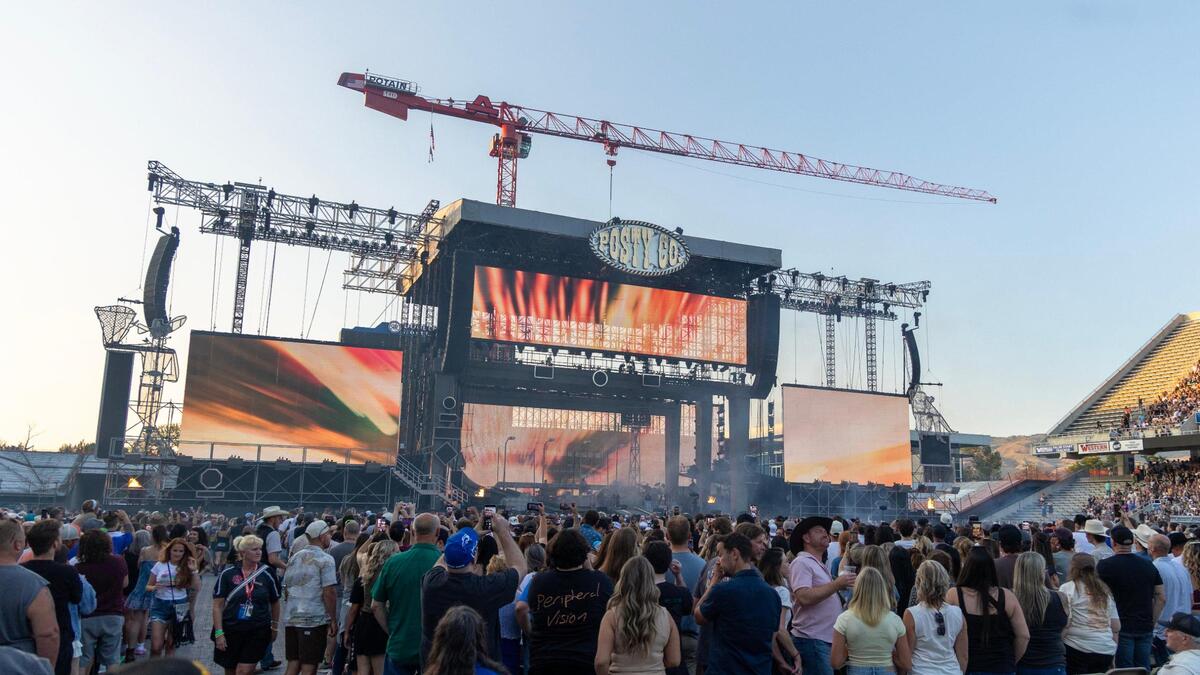 Thousands attend Post Malone’s Big Ass Stadium Tour at Boise State’s Albertsons Stadium Tuesday, June 24, 2025..