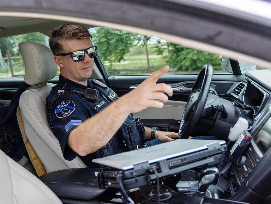Sgt. Andrew Holmes is one of five officers on the Caldwell Police Department’s Operation Safe Streets gang unit launched in May 2023.