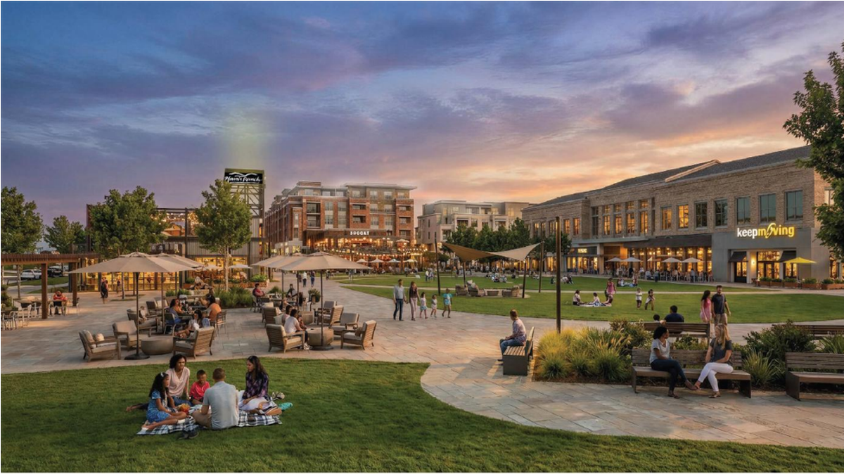 About 12,000 people live within a five-minute drive of Harris Ranch’s planned town center, according to the developer.