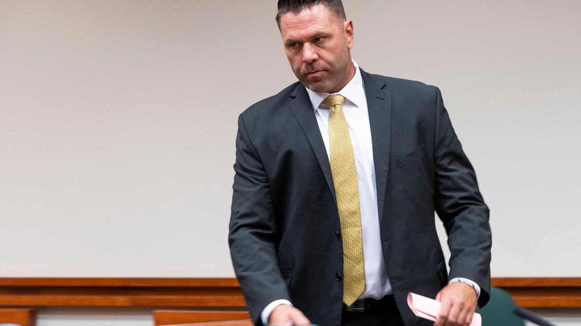 Kyle Chapman attends a hearing at the Ada County Courthouse to change the date of his trial on Friday, July 15, 2022, in Boise.