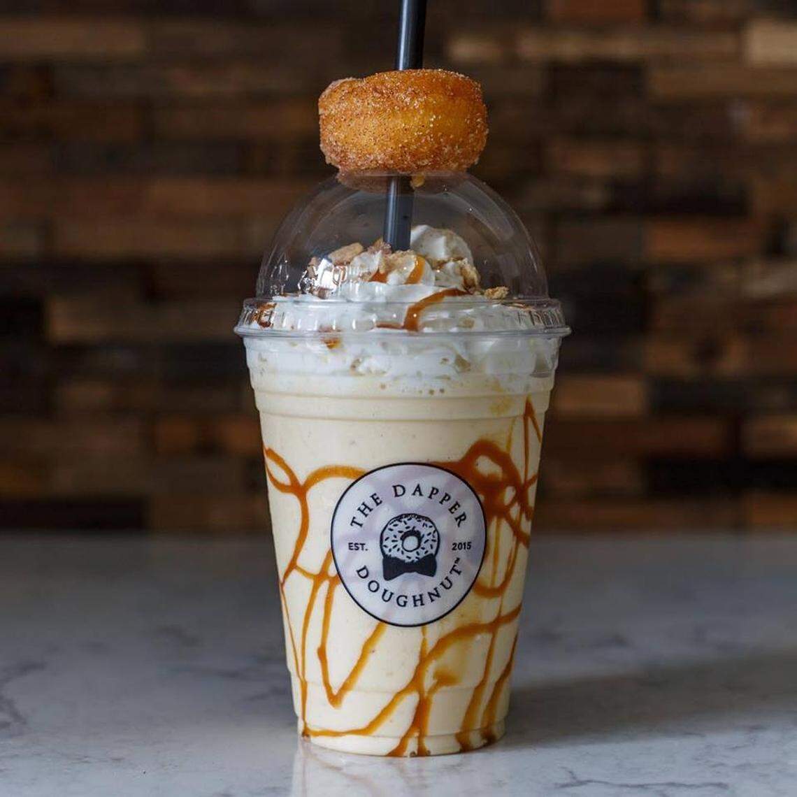 A doughnut milkshake? Breakfast of champions. A customer ordered one at 9:30 a.m. on the first day of business, along with a 24-pack of doughnuts, owner Stephanie Hurtado says.