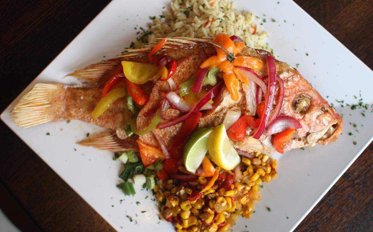 Lucky Fins Seafood Grill.