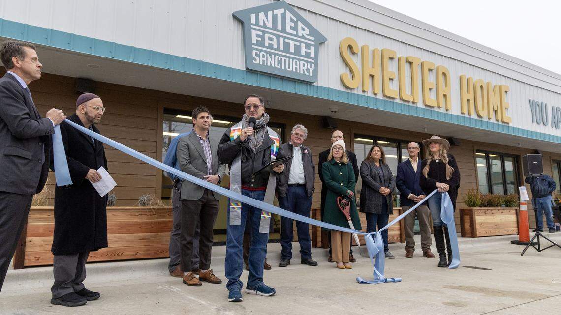 Interfaith Sanctuary's new location on State Street in Boise was opened with a ribbon-cutting ceremony and tour, Thursday, Jan. 15, 2026.
