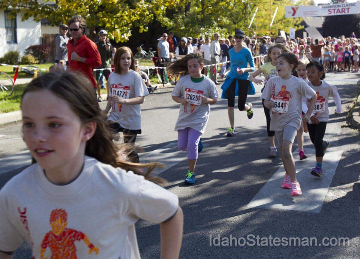 running, kids, harrison boulevard, ymca, race
