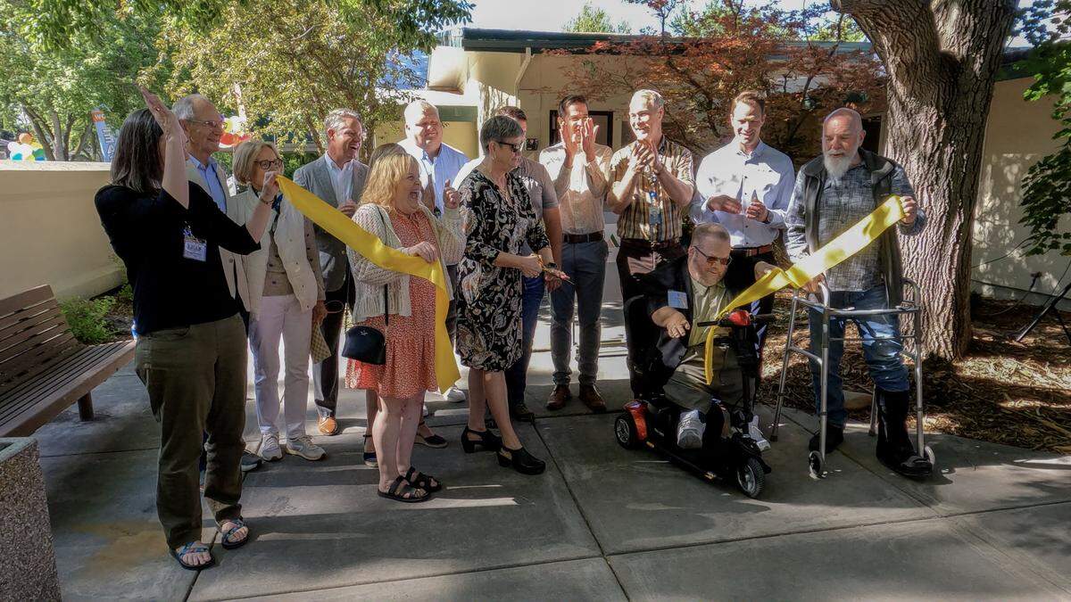 With a ribbon cutting, Leap Housing celebrates the completion of phase one of restoring affordable housing for people aged 55 plus at Sycamore Commons at the former Good Samaritan retirement home at 3115 N. Sycamore Drve in Boise, Tuesday, June 2, 2026.