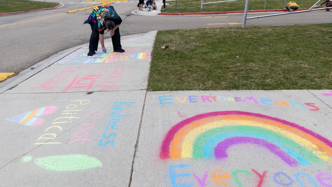 Attendees brought their own art supplies to the event.