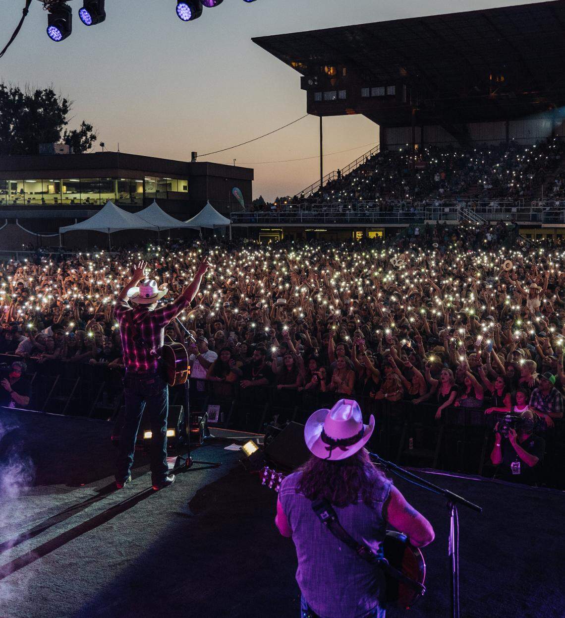 Jon Pardi performs for a record-breaking crowd at the Western Idaho Fair.