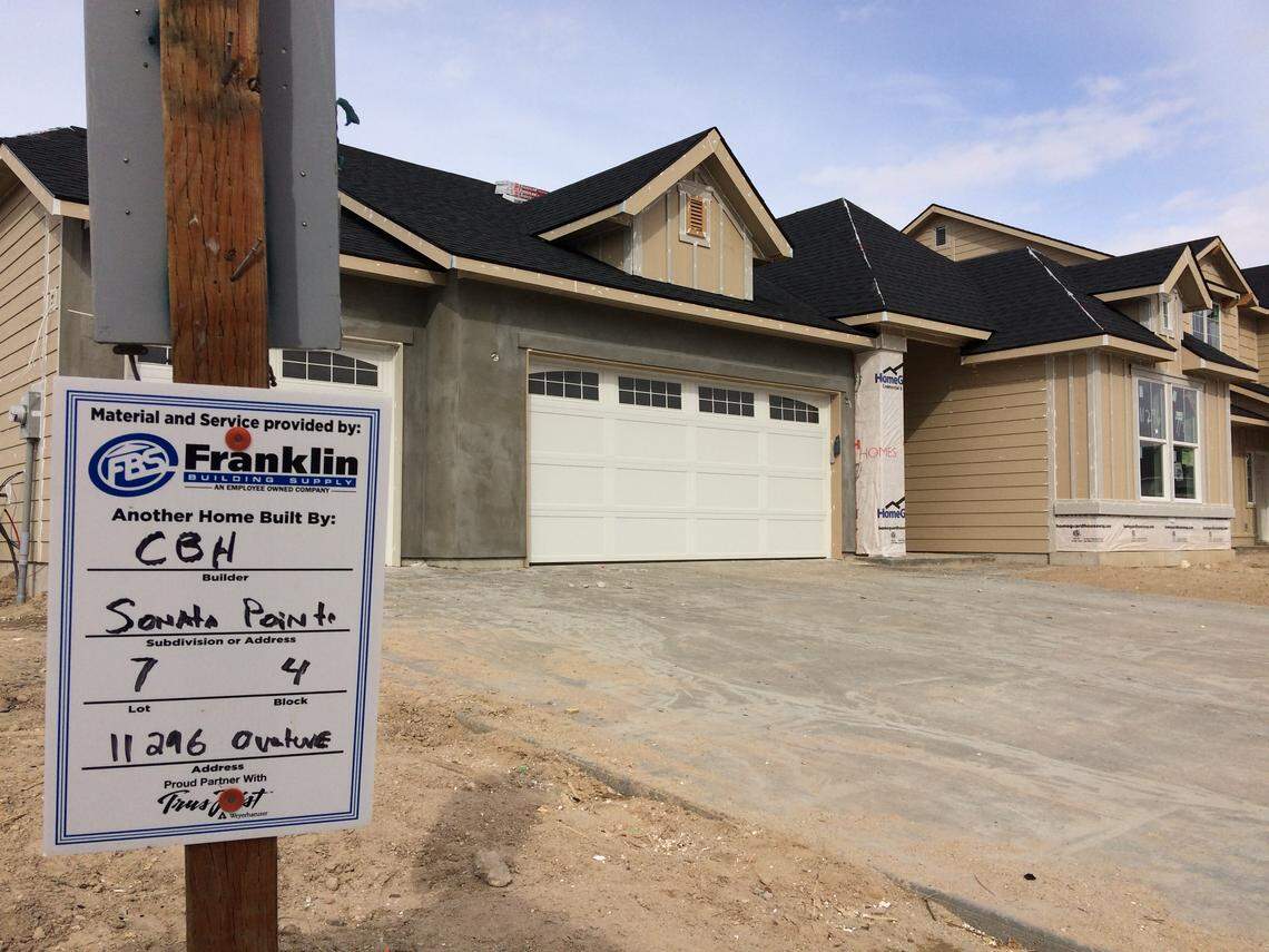 Homes costing $250,000 or more are going up in CBH Homes’ Sonata Pointe subdivision on West Lone Star Road in Nampa. New city impact fees will raise the cost of building single-family houses by $3,678 each starting in July.