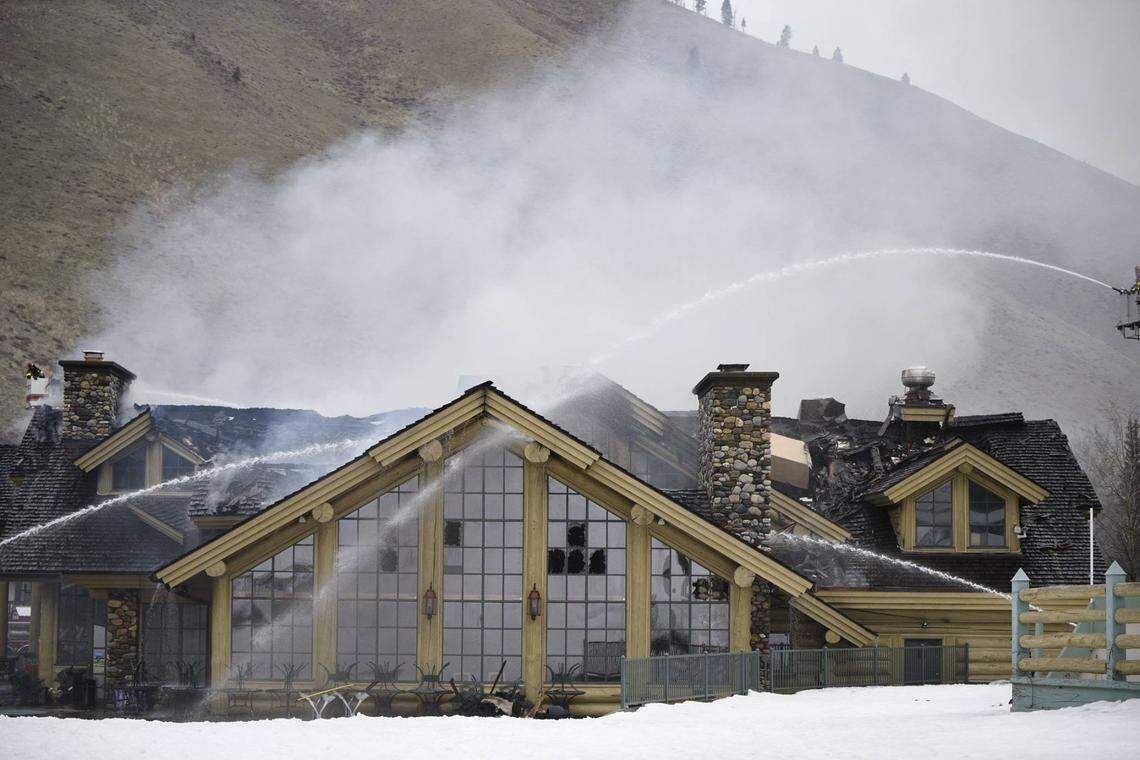 The Warm Springs Lodge at Sun Valley Resort burned in a fire at the end of last season.