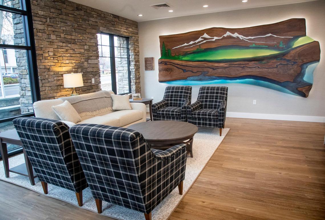 The new Ronald McDonald House can serve 47 families. The house features artwork by local artists.