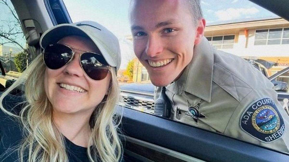 Ada County Sheriff’s Deputy Tobin Bolter with his wife, Abbey. The 27-year-old deputy was fatally shot last weekend on the Boise Bench during a traffic stop.