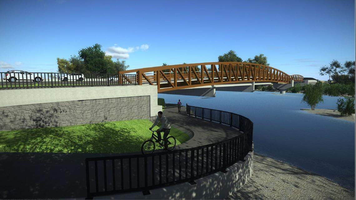 The Eagle Road pedestrian bridge will connect downtown Eagle to its residential subdivisions north of State Street.